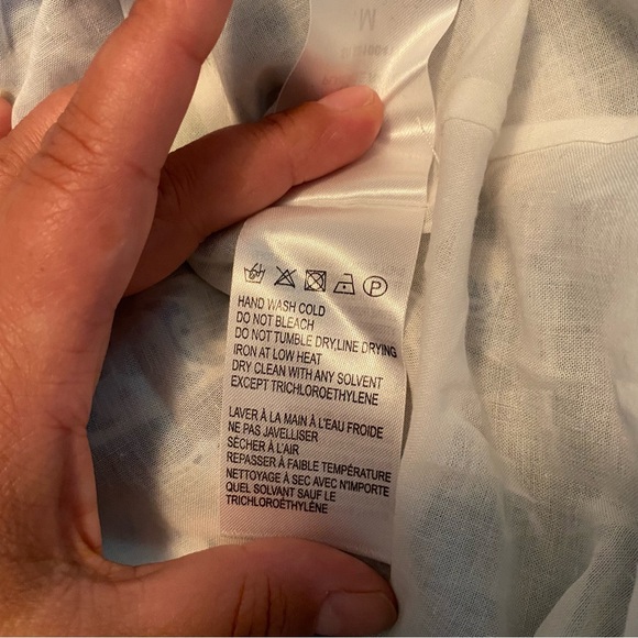 FARM RIO BLUE PALMS BALLOON SLEEVE DRESS SIZE MEDIUM NEW with TAGS - Picture 14 of 16